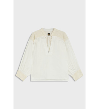 BOSS Brodes beige blouse