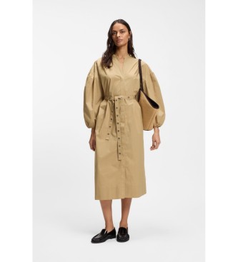 BOSS Vestido Dellys marr�n