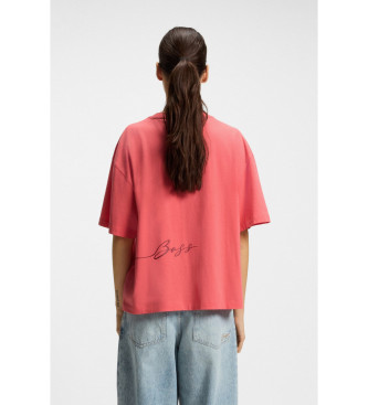 BOSS Eboyfriend korallf�rgad T-shirt