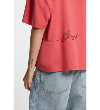 BOSS Eboyfriend korallf�rgad T-shirt