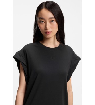 BOSS Vestido de punto manga casquillo negro