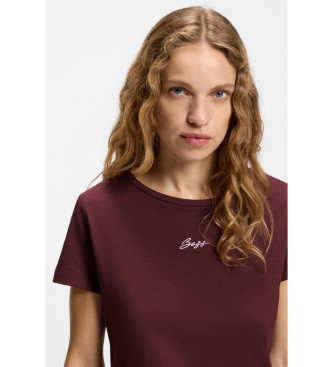 BOSS Elove majica bordo barve