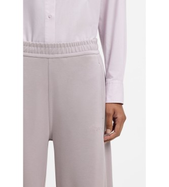 BOSS Cal�as de fato de treino em forma de bal�o com log�tipo lil�s bordado