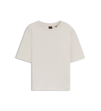 BOSS Enis Majica z logotipom bela