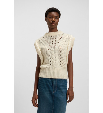 BOSS Gilet Fastina blanc cass