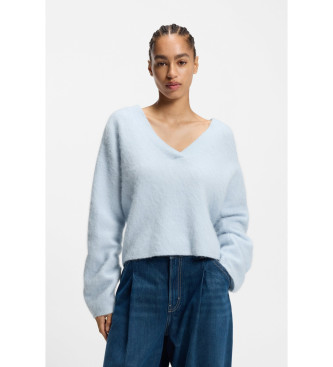 BOSS Jasnoniebieski sweter Fiti