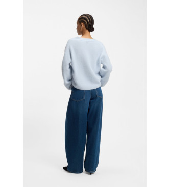 BOSS Jasnoniebieski sweter Fiti
