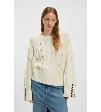 BOSS Fitto jumper white