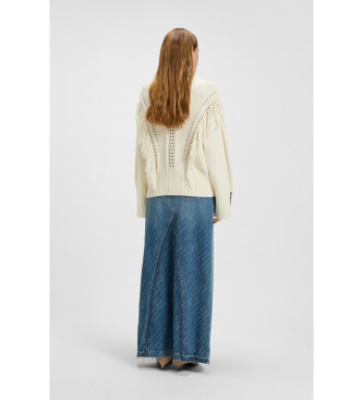 BOSS Fitto jumper white