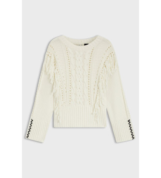 BOSS Fitto jumper white