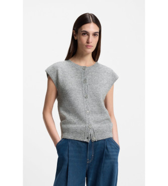 BOSS Cardigan waistcoat Foldrerio grey