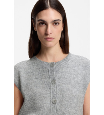 BOSS Cardigan waistcoat Foldrerio grey