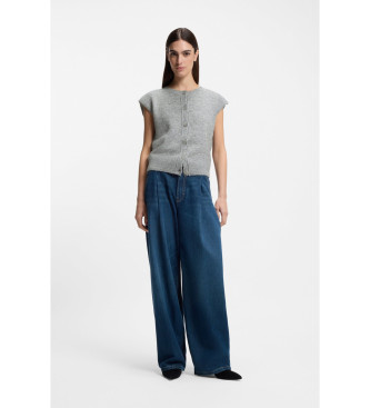 BOSS Cardigan waistcoat Foldrerio grey