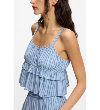 BOSS Bl� poplin topp