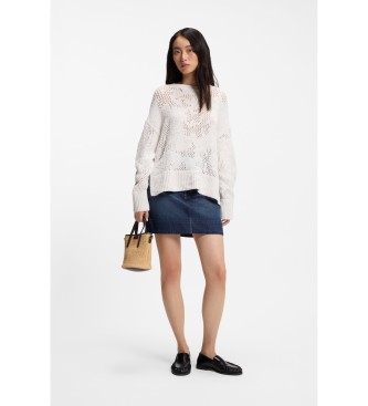 BOSS Blue Plain Mini Skirt