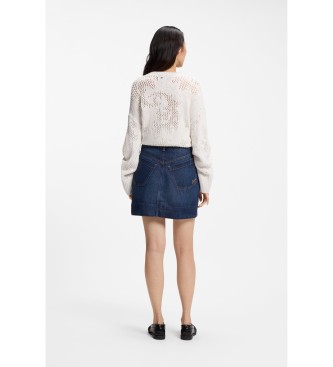 BOSS Blue Plain Mini Skirt