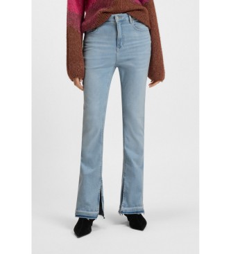 BOSS Blaue Bootcut Split Jeans