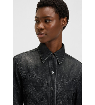BOSS Camicia corta nera