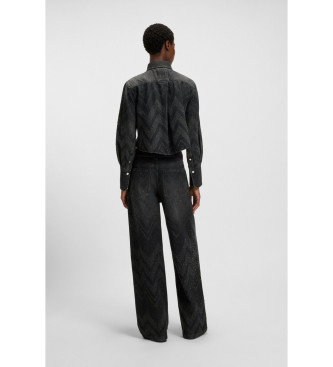 BOSS Camicia corta nera