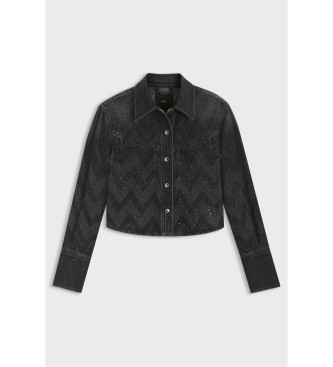 BOSS Camicia corta nera