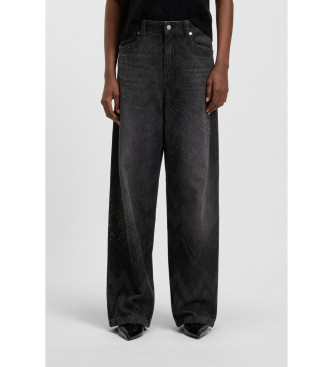BOSS Svarta slouchy jeans