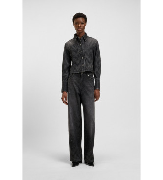 BOSS Svarta slouchy jeans