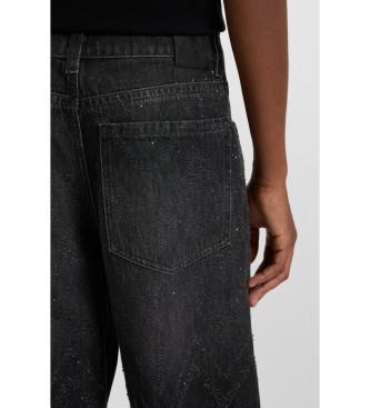 BOSS Svarta slouchy jeans