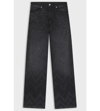 BOSS Svarta slouchy jeans