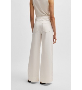 BOSS Pantalon Talashea blanc cass�