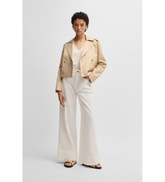 BOSS Pantalon Talashea blanc cass�