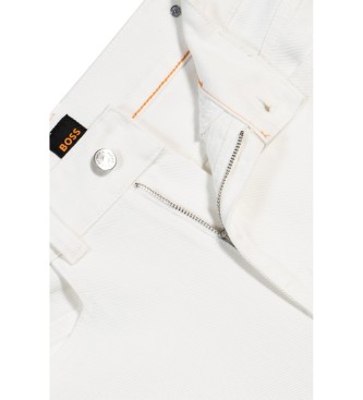 BOSS Pantalon Talashea blanc cass�