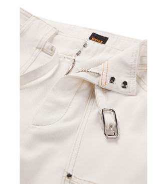 BOSS Telt byxor off-white