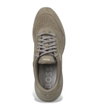 BOSS Sneakers in pelle marrone TTNM Runn