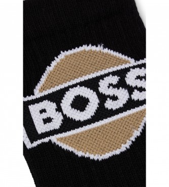BOSS Calzini a coste neri