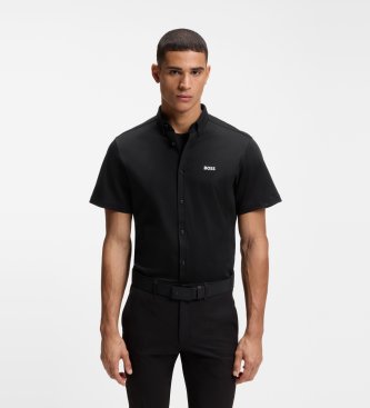 BOSS Camisa Motion preta
