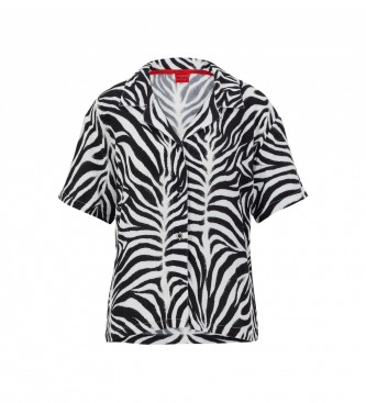 HUGO Savanna pyjamasskjorte med dyreprint