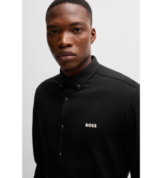 BOSS Hemd Regular Fit schwarz