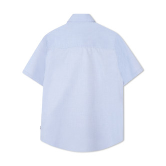 BOSS Blauw shirt met korte mouwen 