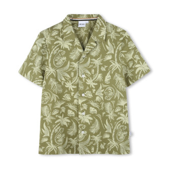 BOSS Groen shirt met korte mouwen