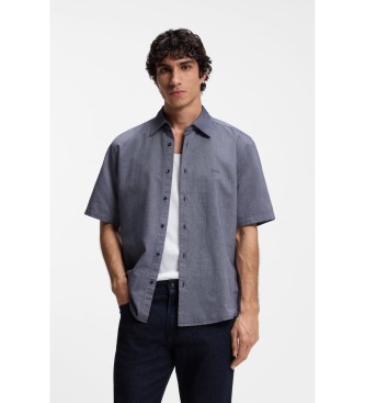 BOSS Skjorte Regular Fit Cotton Oxford navy