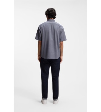 BOSS Skjorte Regular Fit Cotton Oxford navy