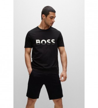 BOSS T-shirt com logtipo Preto