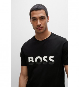 BOSS T-shirt med logo sort