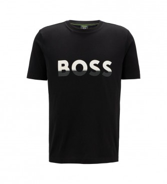 BOSS Logo-T-Shirt Schwarz
