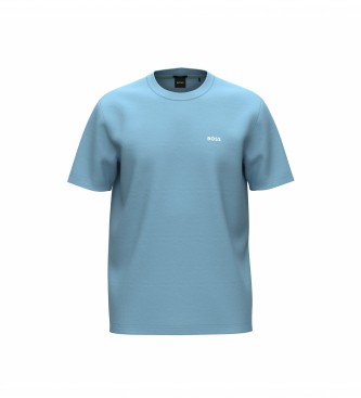 BOSS Koszulka basic w kolorze niebieskim