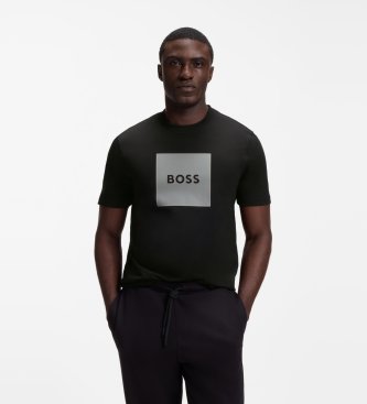 BOSS T-shirt Carbon Logo sort