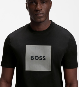 BOSS T-shirt Carbon Logo sort