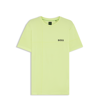 BOSS Check Toc groen T-shirt