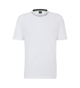 BOSS Camiseta Collar blanco
