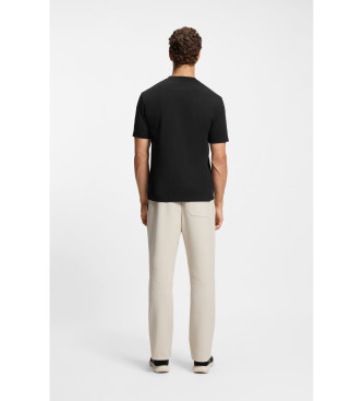 BOSS Koszulka z ilustracją czarnego tenisa